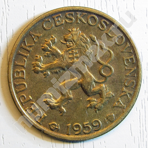 Монета: 1 крона 1959 г. (реверс)