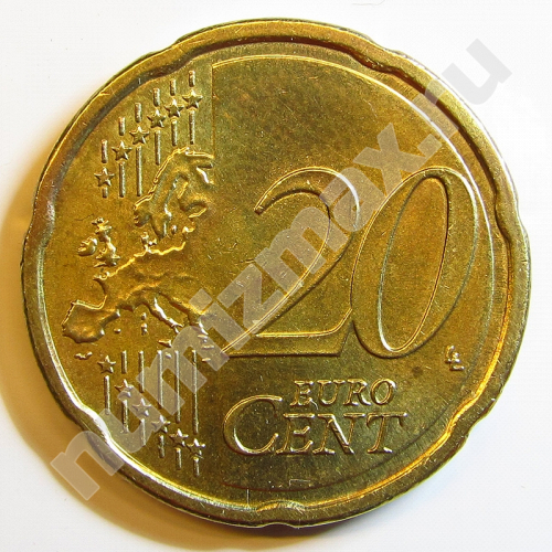 Монета: 20 евроцентов 2009 г. (реверс)