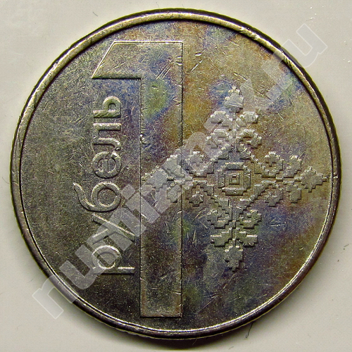 Монета: 1 руб. 2009 г. (реверс)