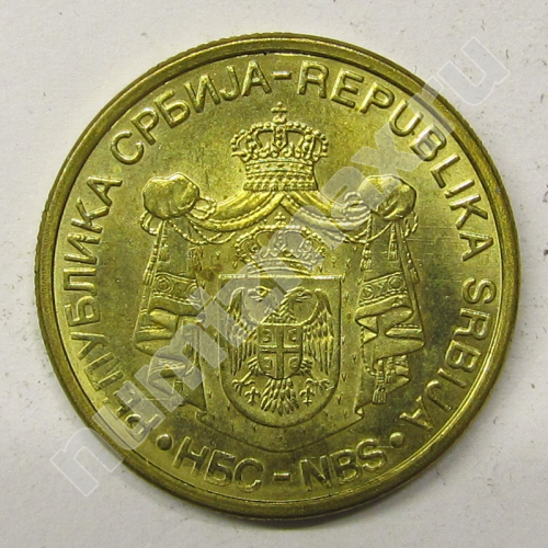 Монета: 2 динара 2010 г. (аверс)