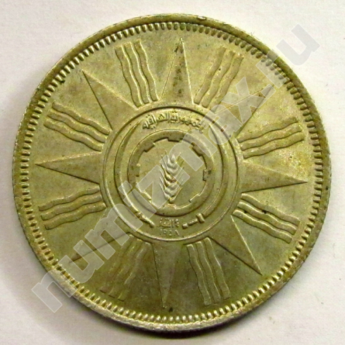 Монета: 100 филсов 1959 г. (аверс)