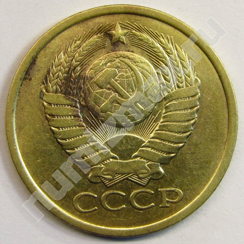 Монета: 5 коп. 1981 г. (аверс)
