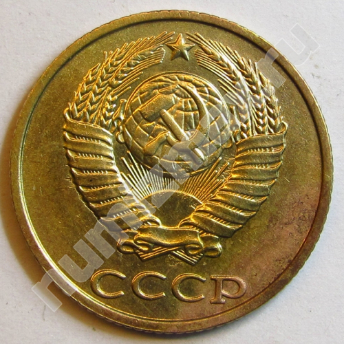 Монета: 2 коп. 1989 г. (аверс)