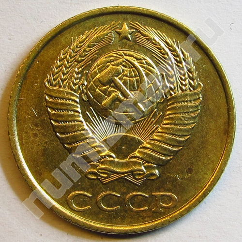 Монета: 2 коп. 1988 г. (аверс)