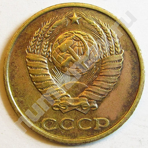Монета: 2 коп. 1988 г. (аверс)