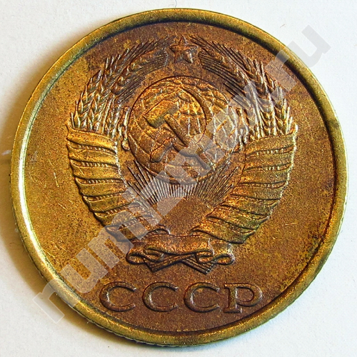 Монета: 2 коп. 1989 г. (аверс)