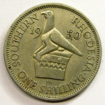 Монета: 1 shilling 1950 г. (Великобритания)